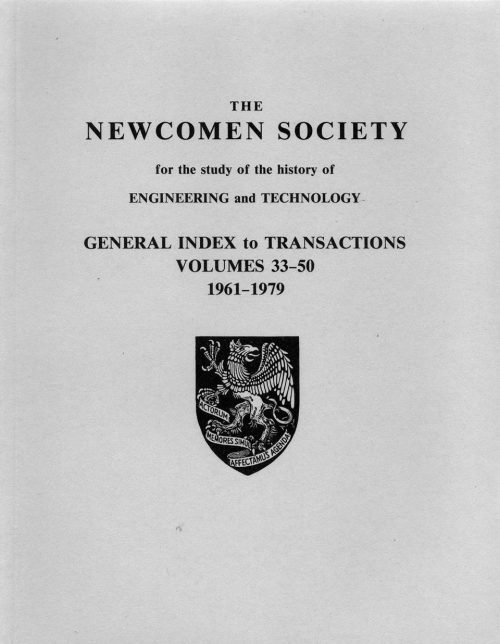 The Journal - General Index V33 to 50 (1961-1979) - cover