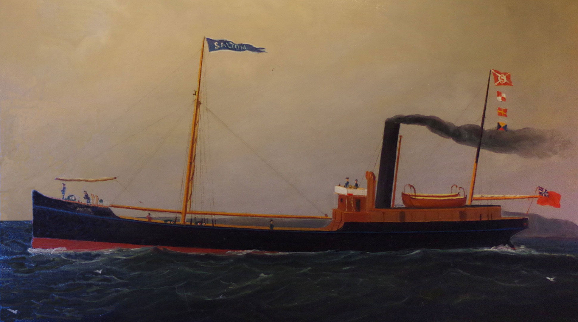 Tramp Ship Painting