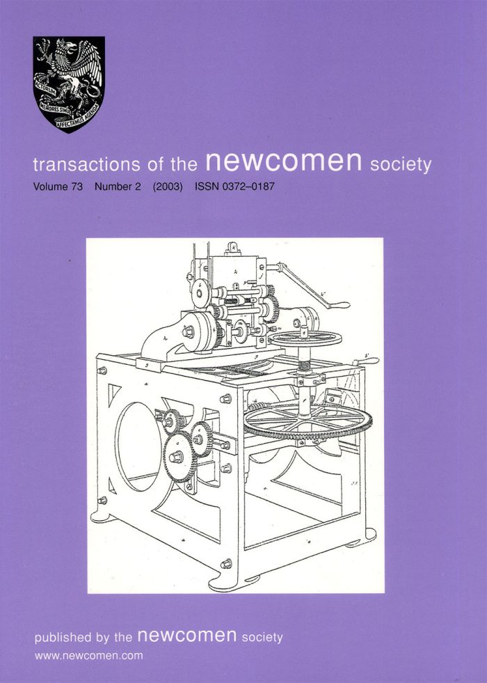 The Journal - V73 No2 2003 - cover