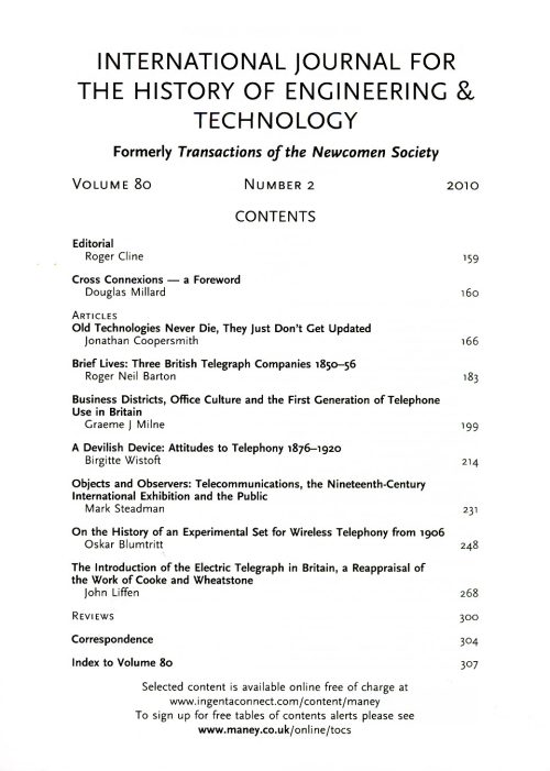 The Journal - V80 No2 2010 - contents