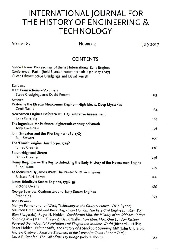 The Journal - V87 No2 2017 - contents