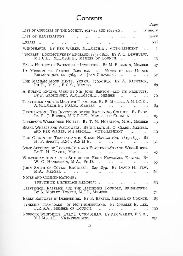 The Journal - V26 No1 1947-49 - contents