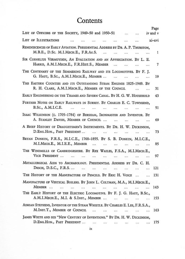 The Journal - V27 No1 1949-51 - contents