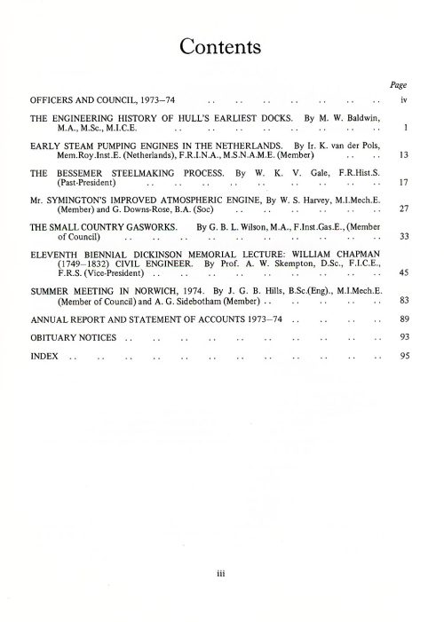 The Journal - V46 No1 1973-74 - contents
