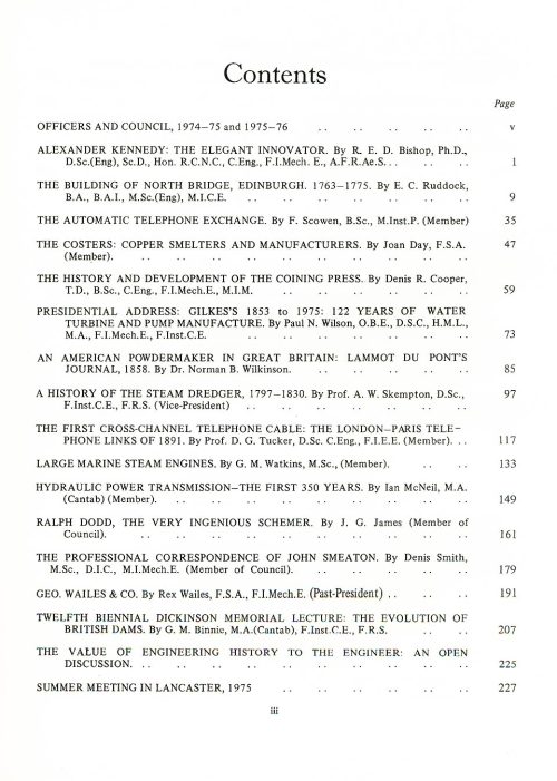 The Journal - V47 No1 1974-76 - contents