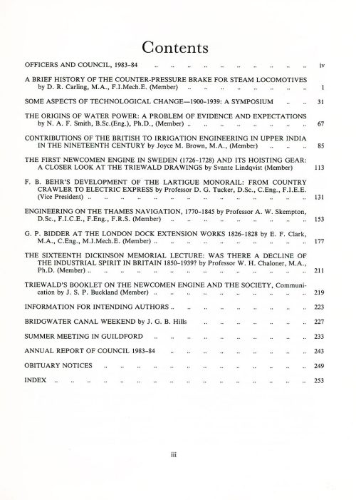 The Journal - V55 No1 1983-84 - contents Paperback