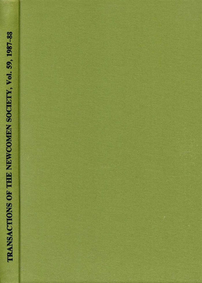 The Journal - V59 No1 1987-88 - cover Hardback