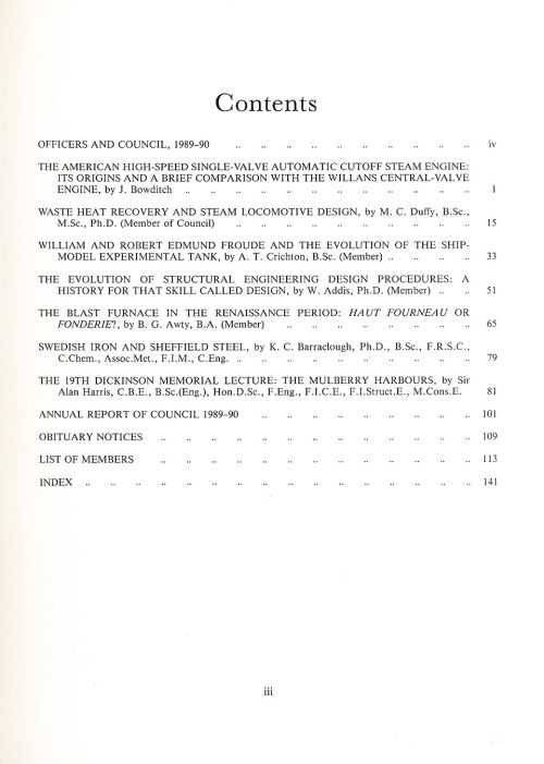 The Journal - V61 No1 1989-90 - contents Hardback