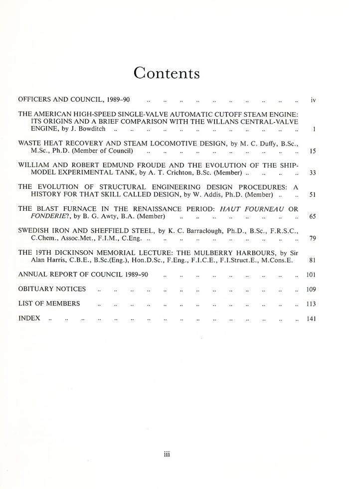 The Journal - V61 No1 1989-90 - contents Paperback