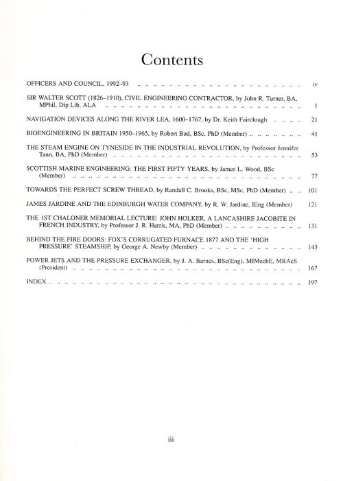 The Journal - V64 No1 1992-93 - contents Hardback