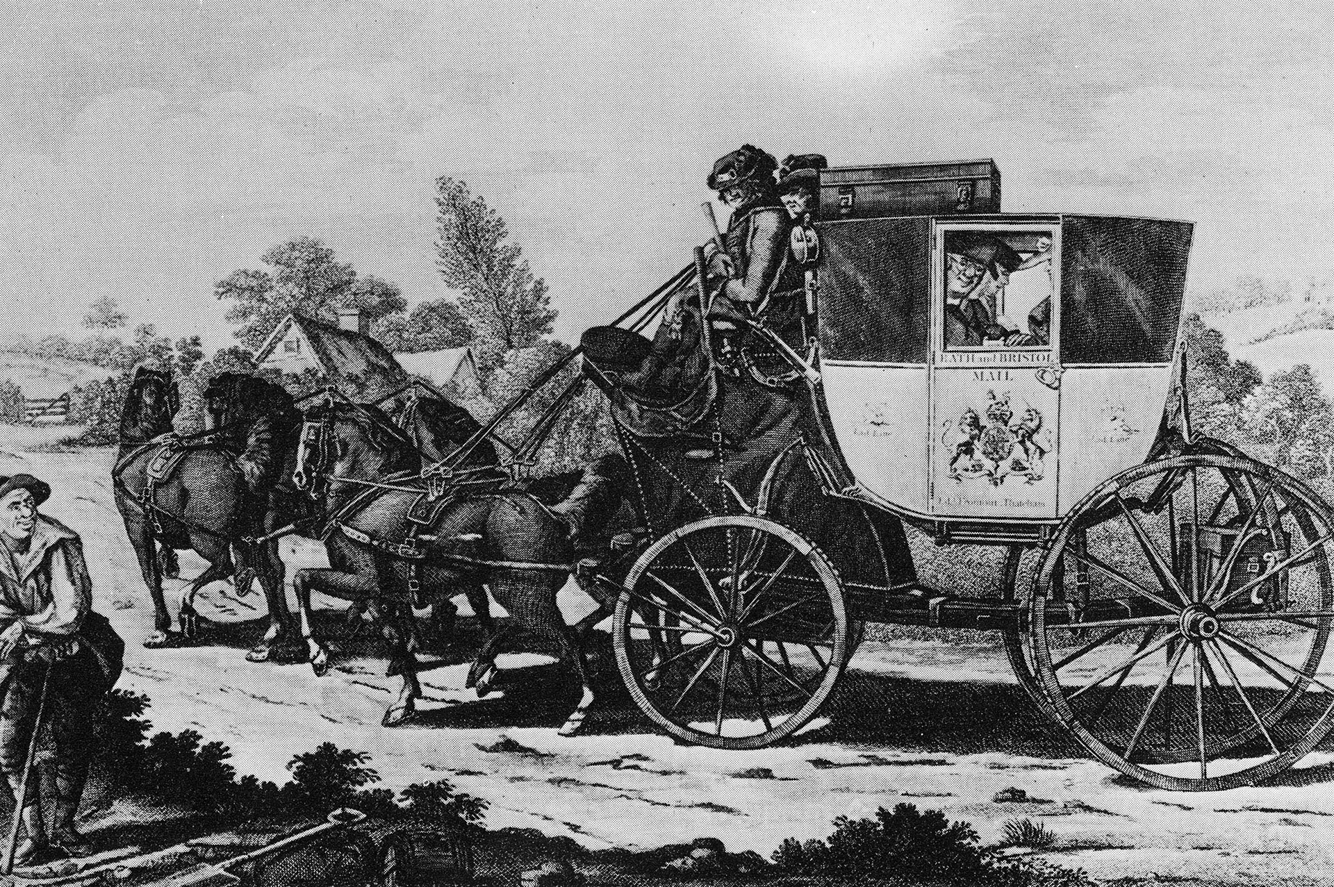 The Turnpike Age - The First Mail Coach 1784